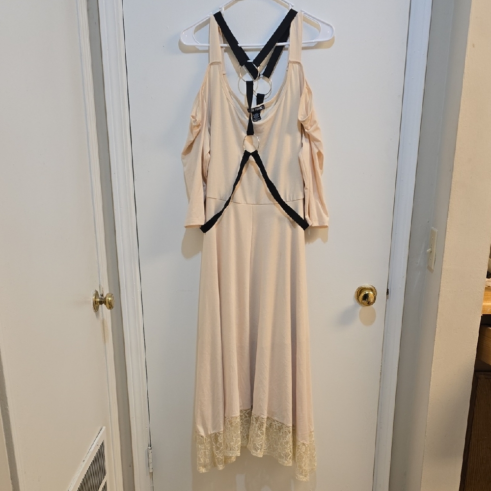 Hot Topic Cold Shoulder Dress w/ Harness